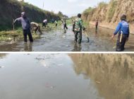 Lagi, Satgas Subsektor 03 Cidurian Bersihkan sampah di Bantaran dan Aliran Sungai