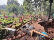 Pemkot Bandung Gerak Cepat Tangani Longsor di TPU Nagrog, Delapan Makam Direlokasi